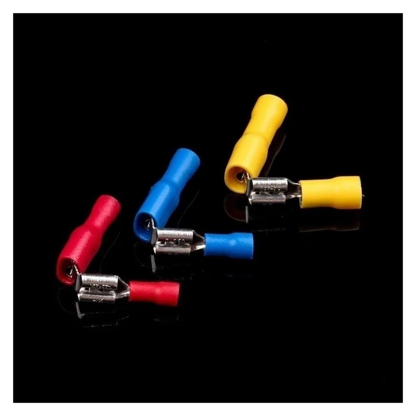 Kastenisolierte männliche und weibliche Flachstecker, Kabelverbinder, Draht-Crimp-Stoßringe, gegabelte Flachstecker, Kabelschuhe, sortiertes Kit
