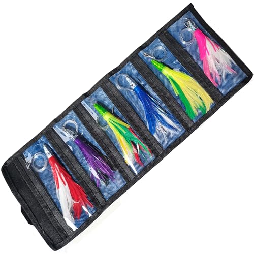 KMUCUTIE Set of 6 pcs 7 inch trolling Lure Marlin Tuna Dolph...
