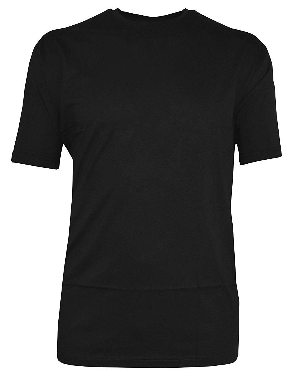 Espionage Premium Combed Cotton Crew Neck Tee Shirt in Black in 5XL