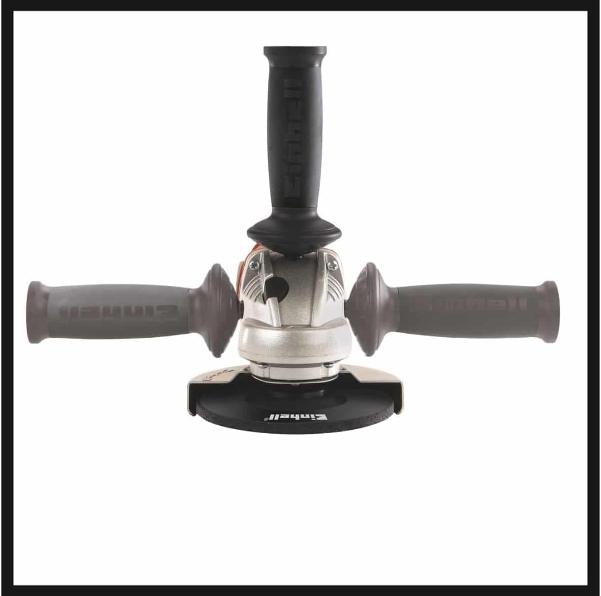Einhell TE-AG 125/750 Smerigliatrice angolare (tensione 230 V, potenza 750 W, giri min. 12000, diam. Max disco 125 mm, regolazone copri disco senza utensili, inc. impugnatura aggiuntiva con chiave integrata)
