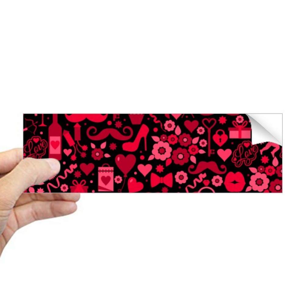 Adhesivo de ventana para coche resistente al sol con vinilo rectangular de labios rosas 4