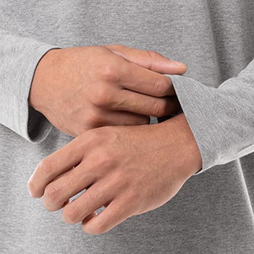 Men's Long Sleeve Jersey Knit Top and Fleece Pant Sleep Set4