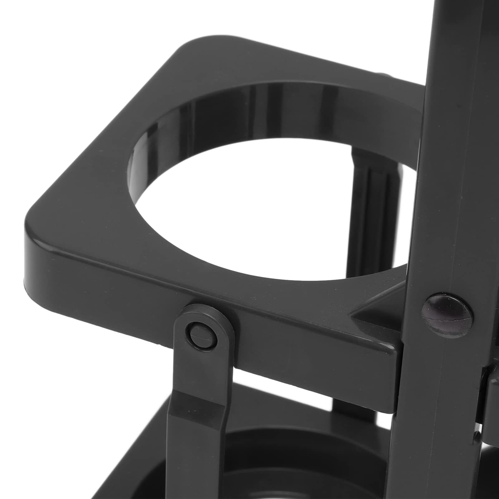 Portabebidas Plegable De 2 Paquetes, Portabebidas Reutilizable Portátil con Mango Grueso Portavasos De Plástico para Bebidas para Entrega(Negro)