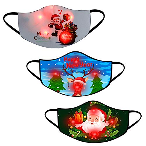 Gpure 3 Pcs Niños Navidad Luces LED MA con Pilas 3 Modos...