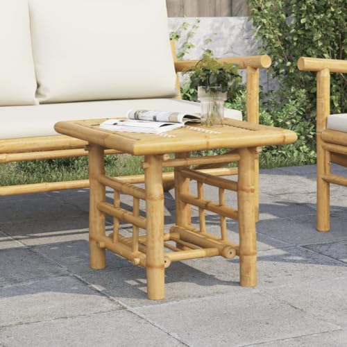 Table de salon en bambou de haute qualité avec double plateau