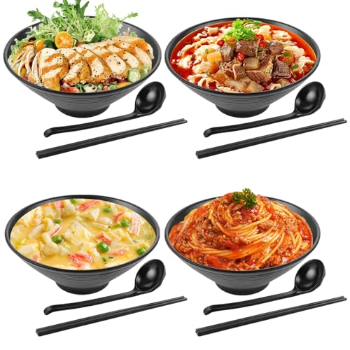 GBACHOOSE 4 Stück Ramen Schüssel, Ramen Schüssel Set, Ramen Bowl...