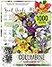 100 Flower Seeds, Columbine "Giant Star Mix" (Aquilegia caerulea) Seeds by Seed Needs