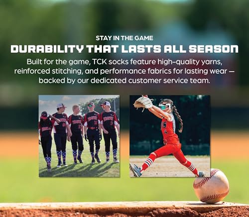 Image of Baseball & Softball Socks | USA Made Dugout Series Striped | Over the Calf | Sizing for Youth Boys, Girls, Men, & Women's