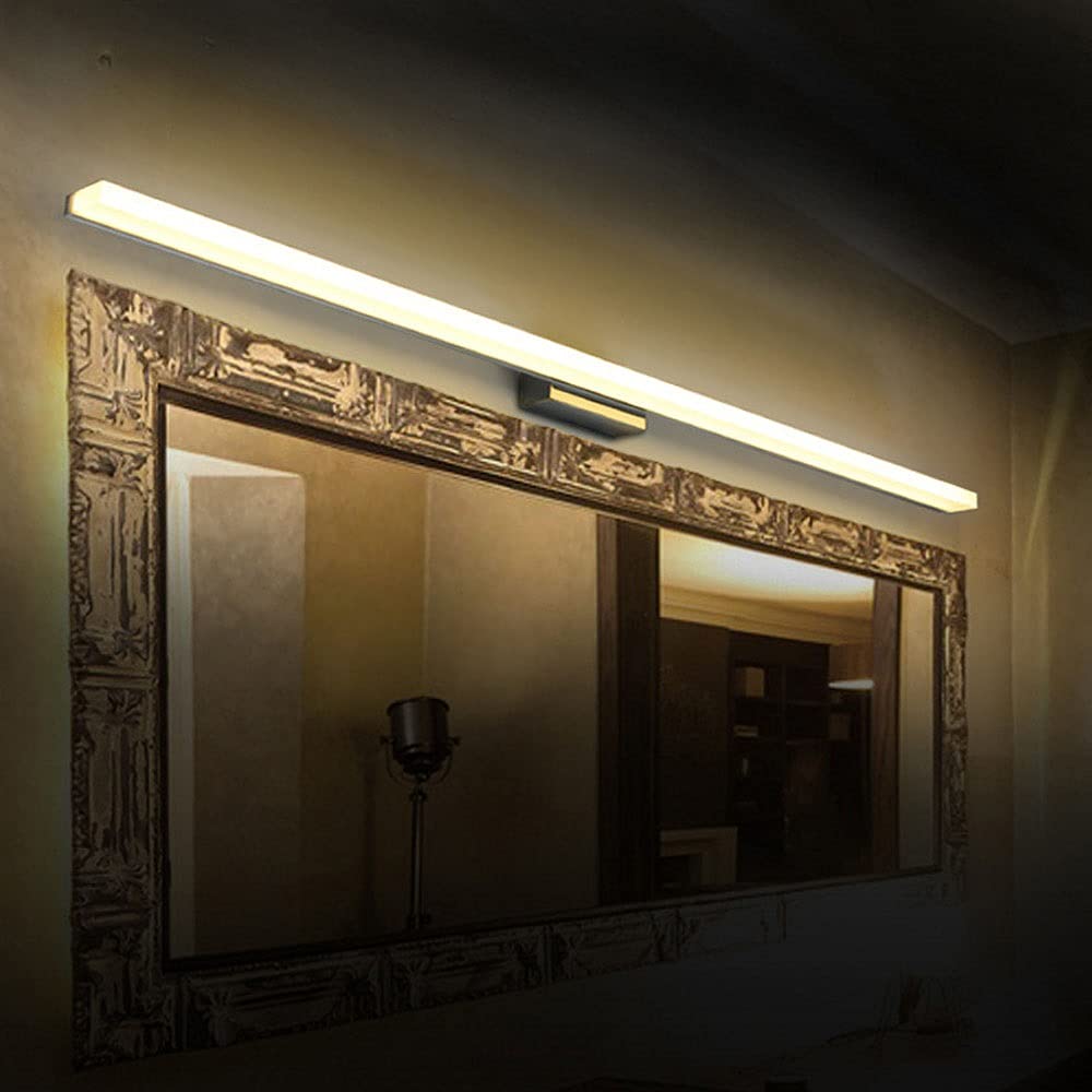 30W 2400LM LED Spiegelleuchte 150cm Schrankleuchte, Led Schminklicht für Spiegelschrank Badleuchte Wandleuchte Bad Spiegellampe Badlampe für Badzimmer und Wandbeleuchtung, Warmweißeslicht 3000K