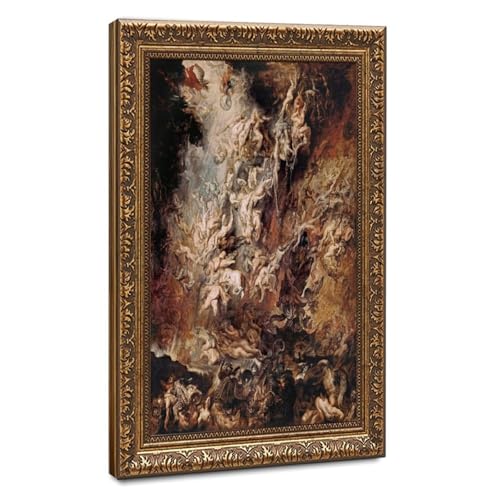 Toile La Chute des Damnés de Rubens - Déco Salon 41x61cm