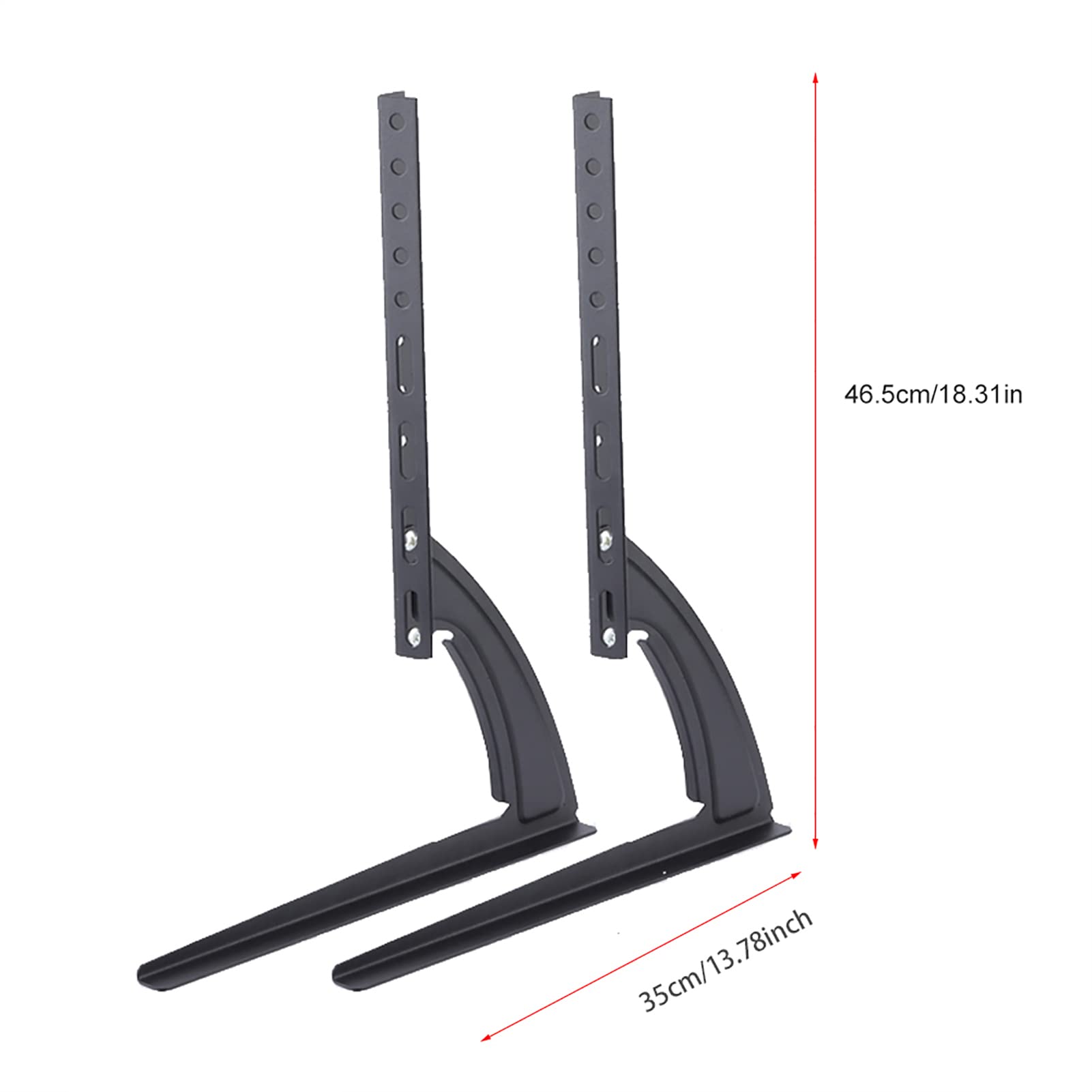 Patas universales para TV, soporte universal para TV de sobremesa, soporte para TV, soporte de acero para TV, soporte para TV, soporte para TV, pedestal para fijar firmemente el monitor de pantalla