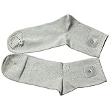 TALC Silver Fiber Conductive Socks - Electrotherapy/Grounding Socks (1 Pair) (Socks)