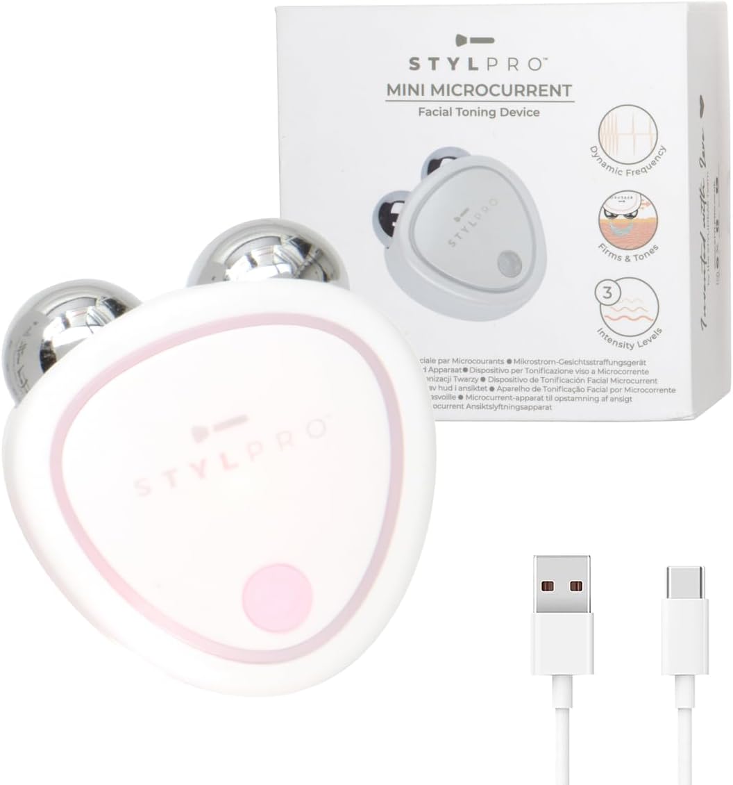 Mini microcurrent gezichtsversterkend apparaat – verstevigend en optillend, niet-invasief, gaat lang mee, tijdbesparend, thuisgezicht, microstroomtechnologie, 3 intensiteitsinstellingen,