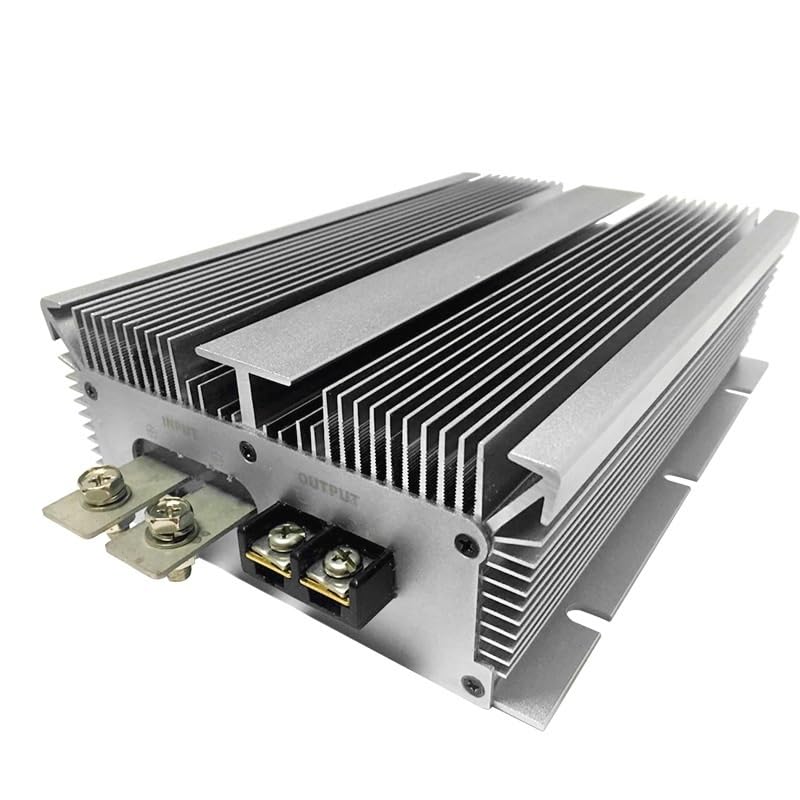 12V to 24V Boost Converter 60A 1440W DC Step Up Voltage Regulator IP68 Waterproof High Power Transformer for Truck Boat Marine and Heavy Duty Industrial Equipment