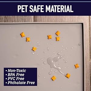 Leashbosssiliconedogfoodmatwithtallraisededgeswaterproofcatdogfeedingpadforfoodwaterbowlgrey25x17xlsiliconematpetplacemat Urban Country Home Decor Leash boss silicone dog food mat with tall raised edgeswaterproof cat dog feeding pad for food water bowlgrey 25 x 17 xl silicone mat pet placemat urban country home decor