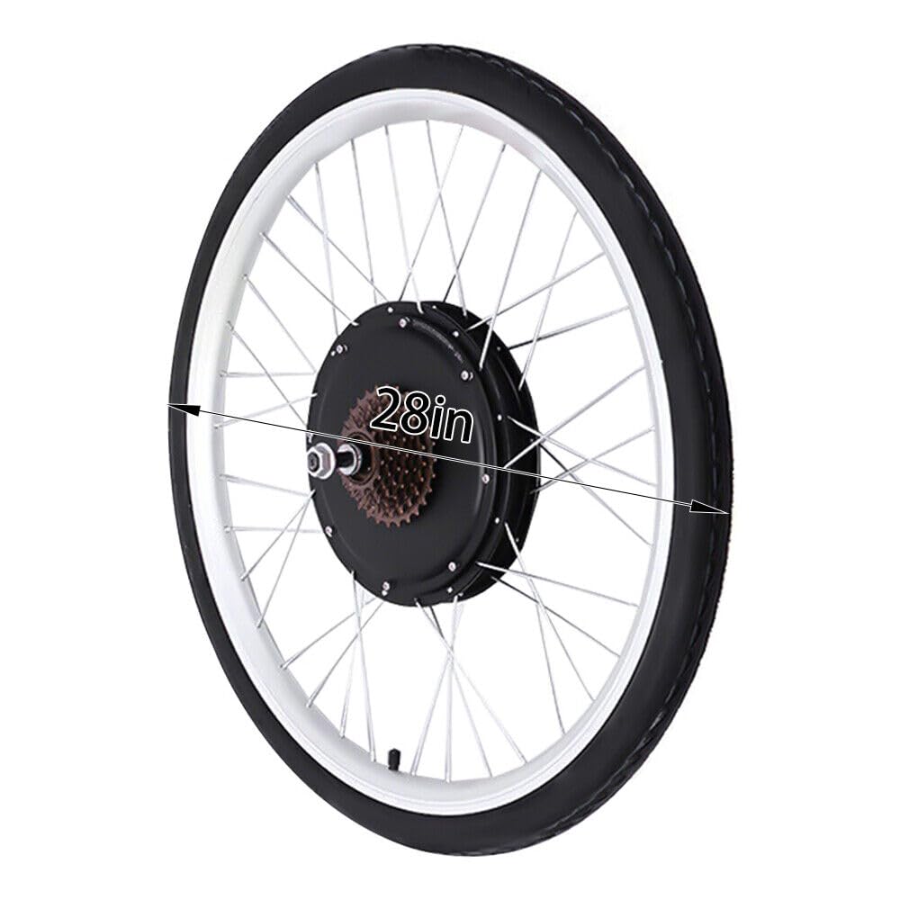 36V Ebike Hinterrad Umbausatz Elektro-Fahrrad Motor LCD Kit 28 Zoll Elektrofahrrad Umbausatz Ebike Conversion Kit, 500W