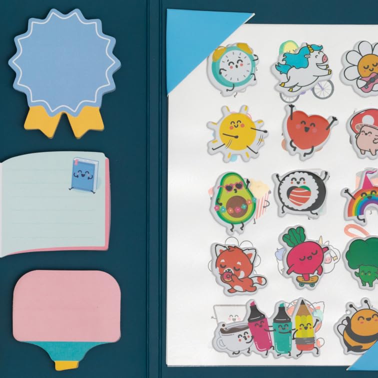 Blocchetto Adesivi Mr. Wonderful - Oltre 1000 Sticker Per Appunti, Scuola E Creatività - Foto 6