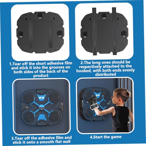 Punching Ball Enfant Mural LED - Solution Boxe Maison Contre l'Écran et le Stress