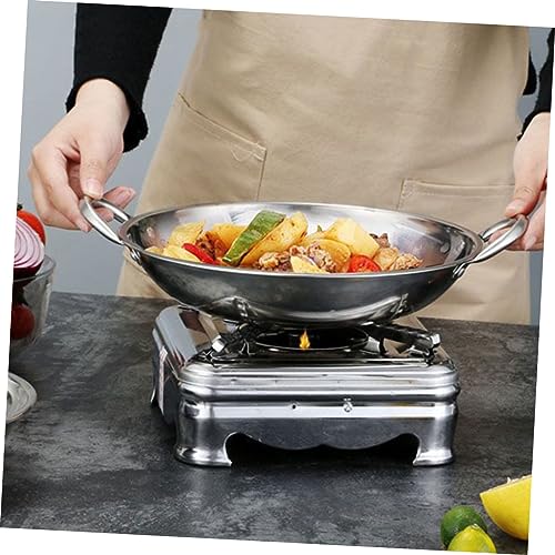 Wok de acero inoxidable 2 litros con doble mango miniatura 5