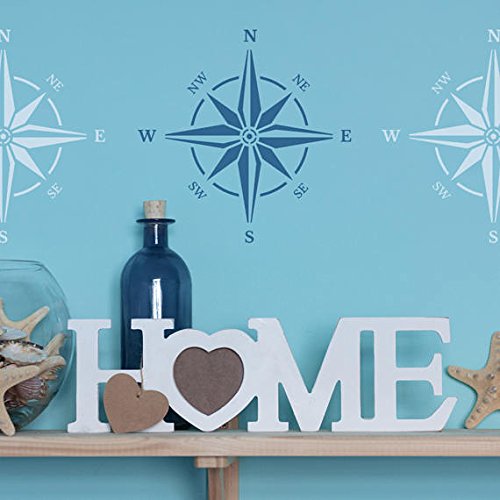 CraftStar Nautical Compass Rose Stencil - Large Reuseable Home Decor Stencil — image 1