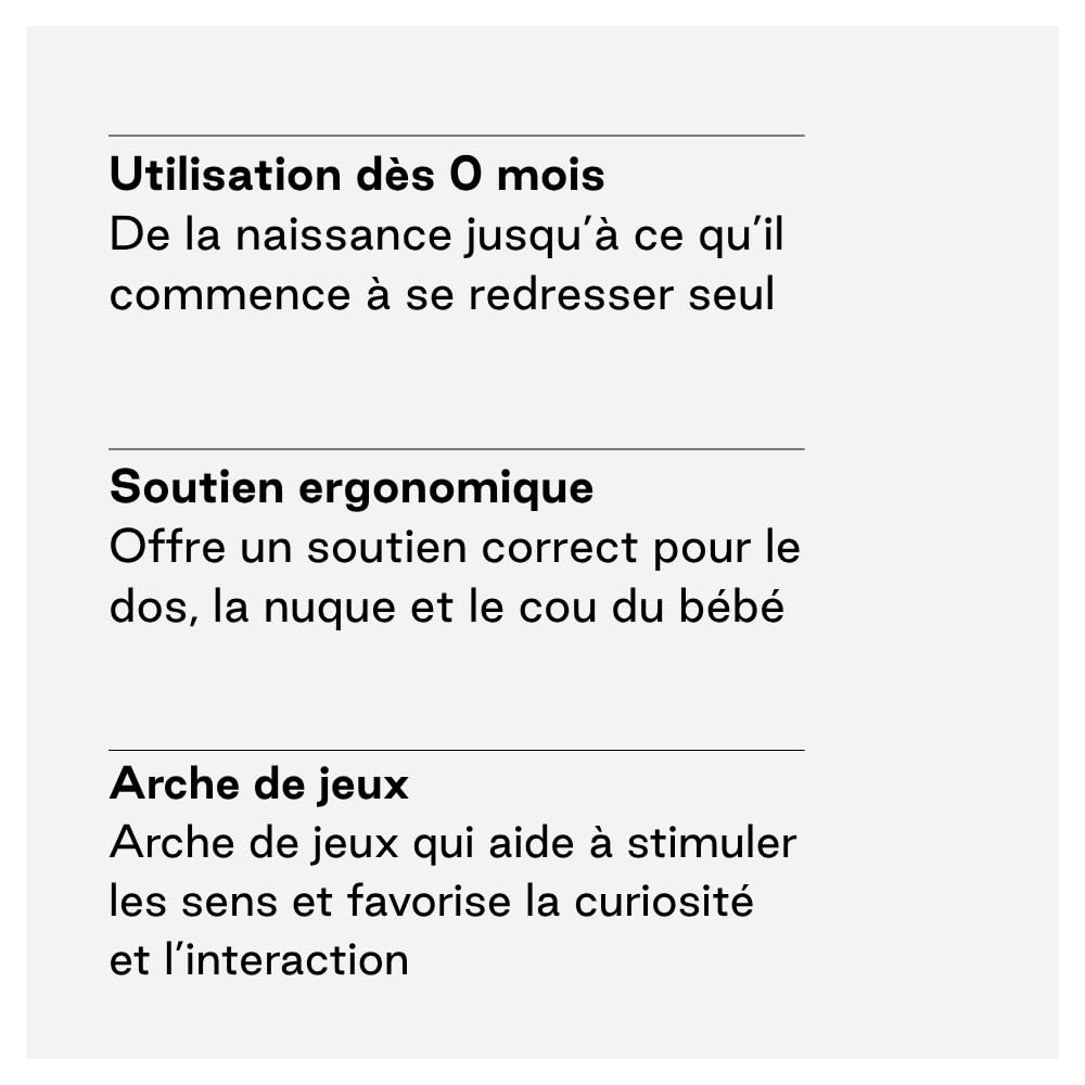 Jané Light, Transat Bébé dès la Naissance, Transat Ultraleger avec Balancement Naturel, Arche de Jeux et Réducteur, Housse Déhoussable et Lavable, Beige