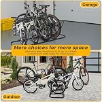 4 Floor Bike Rack, Safeguard Disc Brakes & Derailleurs Design, Waterproof Bicycle Stand Indoor/Outdoor/Garage Use, Fits 12"-29" Tires, Upgraded 0.63" Steel Tubes for Stability - Image 5