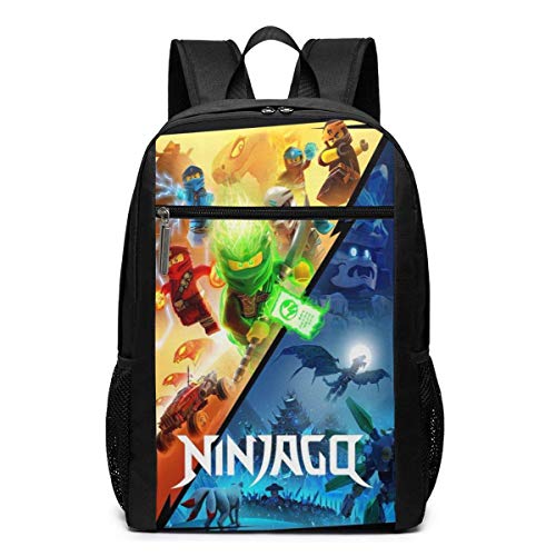 WLQP Ninjago Hermosa Mochila para Adultos Escolar para Senderismo