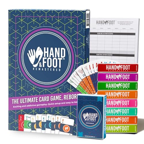 Hand & Foot Remastered 8 Player Edition + Bonus 120-Page