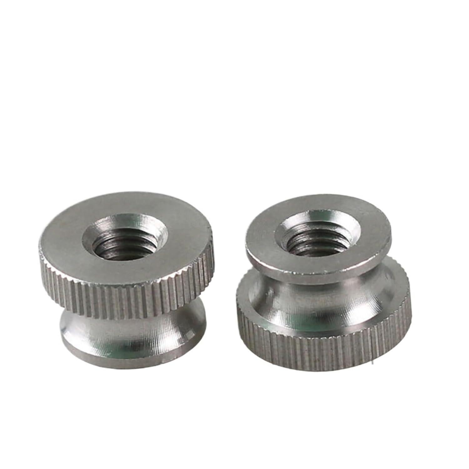 Stainless Steel Knurled Thumb Nuts Through Hole/Blind Hole Hand Grip Knobs Step Nut M3 M4 M5 M6 M8 10Pcs(M5xD13xH9-Blind Hole)