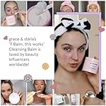 grace & stella Makeup Remover Cleansing Balm - Hydrating Facial Cleanser with Vitamin E for Soft, Nourished Skin - Melt Stubborn Waterproof Make Up, Mascara, Eye Liner - Vegan Skincare (102g/ 4.3 oz) - Image 5