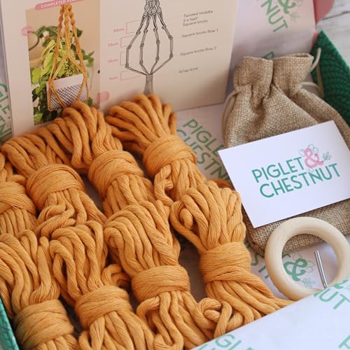 Kit de suspension pour plantes en macramé avec tressage durable