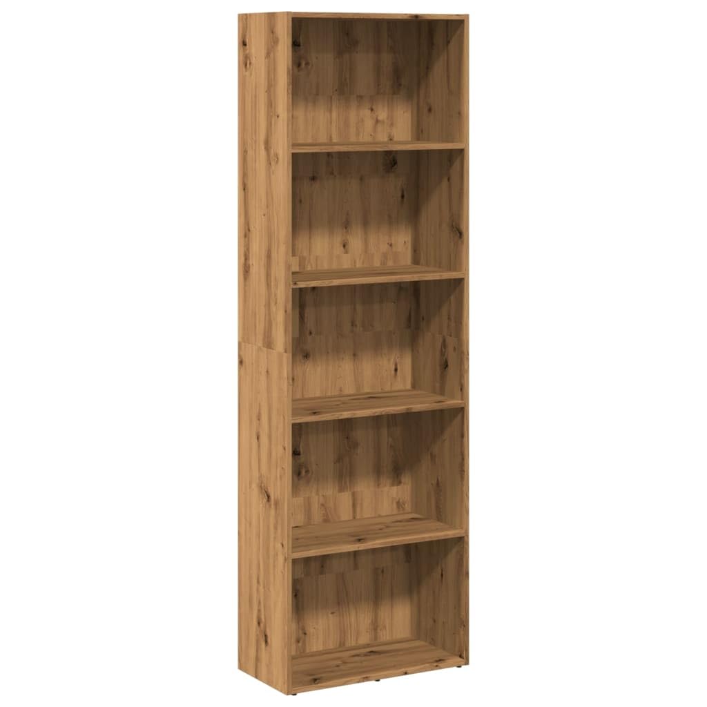 Generisch Bücherregal Artisan-Eiche 60x30x189 cm Holzwerkstoff,Möbel,Regalsysteme,Bücherregale Bücherschränke-857925