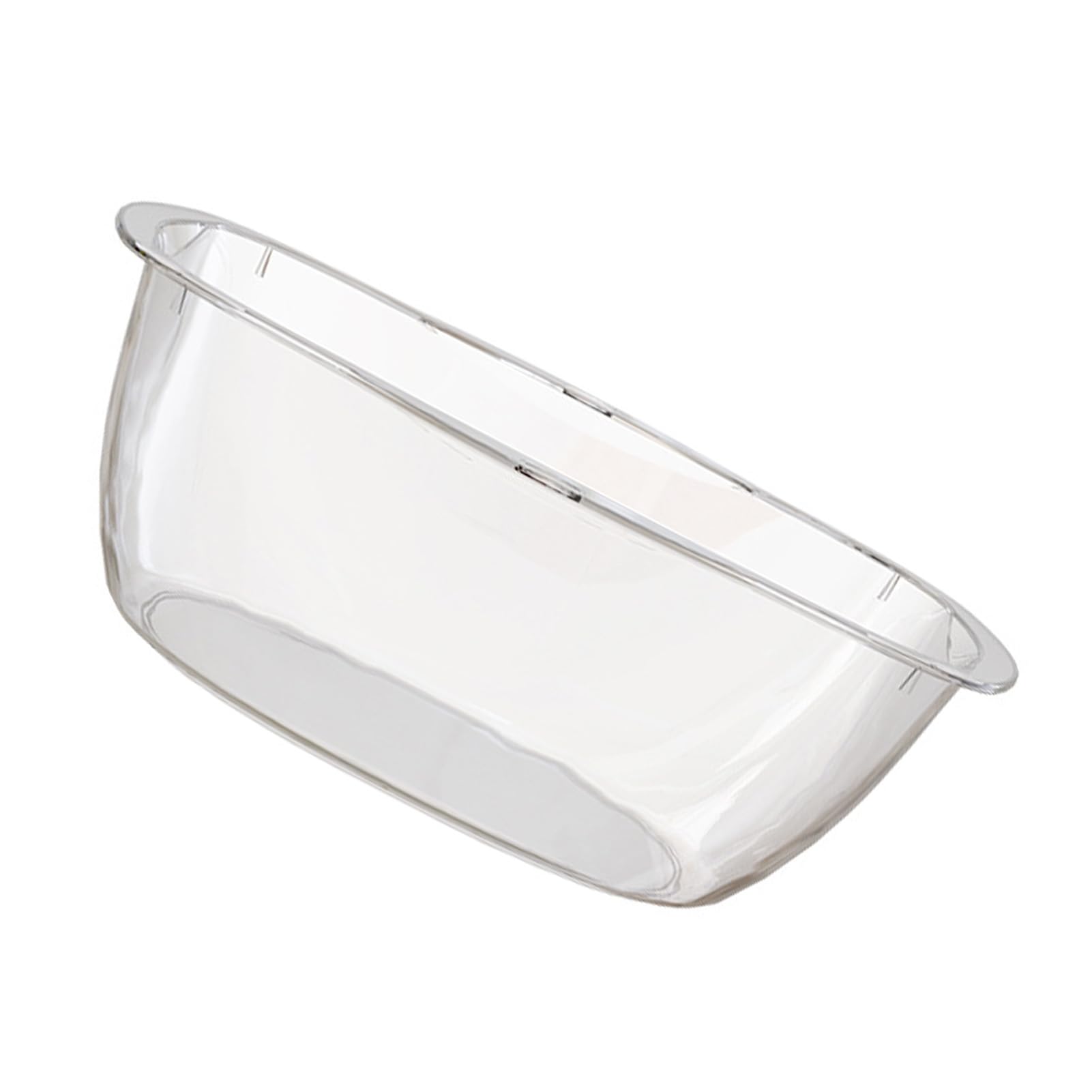 Lavabo de plástico transparente para limpieza facial en el hogar
