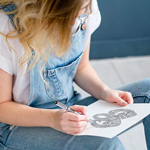 Pandafly Micro-Pen Fineliner Ink Pens, Precision Multiliner Pens For Artist Illustration, Sketching, Calligraphy,Technical Drawing, Manga, Anime, Scrapbooking (12 Size/Black) #TOP7