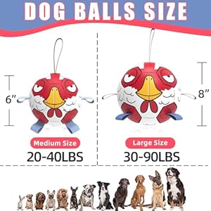   Chicken-Dog-Toys-Soccer-Ball-with-Straps-Interactive-Toys-for-Tug-of-War-Puppy-Birthday-Gifts-Dog-Water-Toy-Durable-Balls-for-Dogs8-Inch