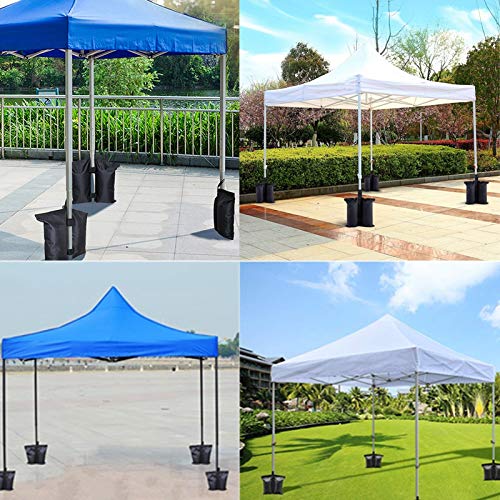 Set Di 4 Sacchetti Portapesi Per Gazebo E Tende Da Esterno - Tessuto Oxford 600D, Capacità 108,9 Kg Totali
