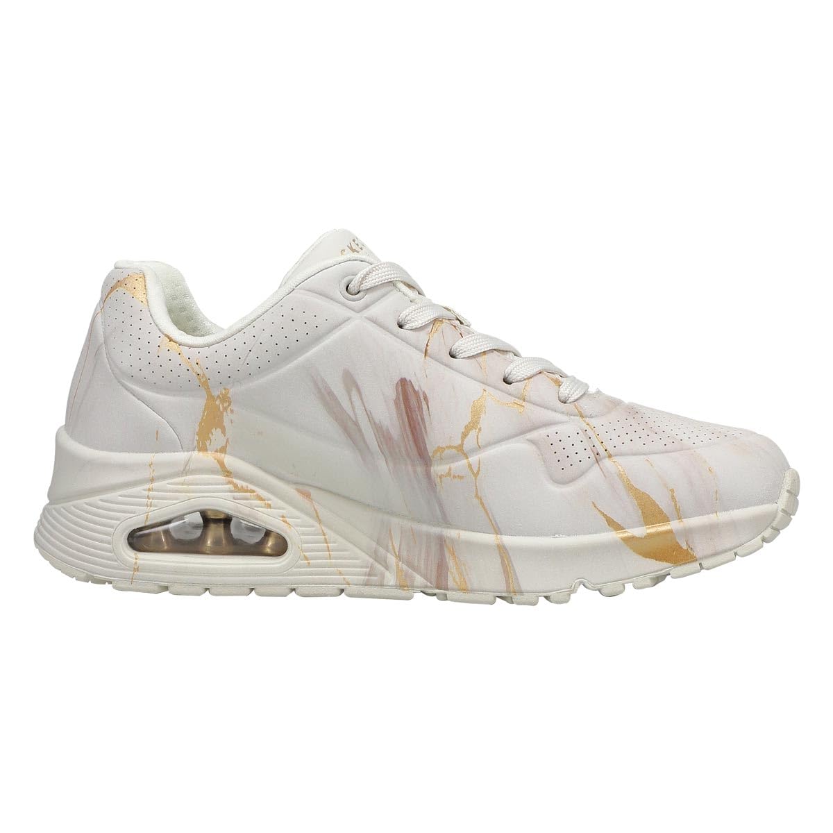 Skechers Street Uno Mancala - Sneaker da donna, Bianco sporco-multi, 37.5 EU