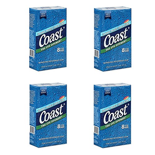Coast 8-Bar Soap Classic Scent / Original 4 Ounce (4 pack)