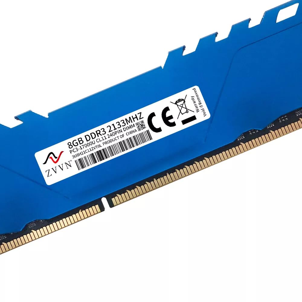 16 GB (2 x 8 GB) DDR3 2133 MHz OC (PC3 17000U) 240 pinos DIMM