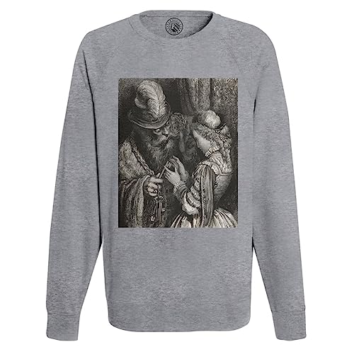 Sweatshirt Homme Barbe Bleue imprimé Gustave Doré noir