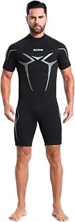 ZCCO Shorty Traje de neopreno para hombre y mujer, traje corto de buceo de 3 mm, para hombres y mujeres, ideal para surf, buceo, deportes acuáticos