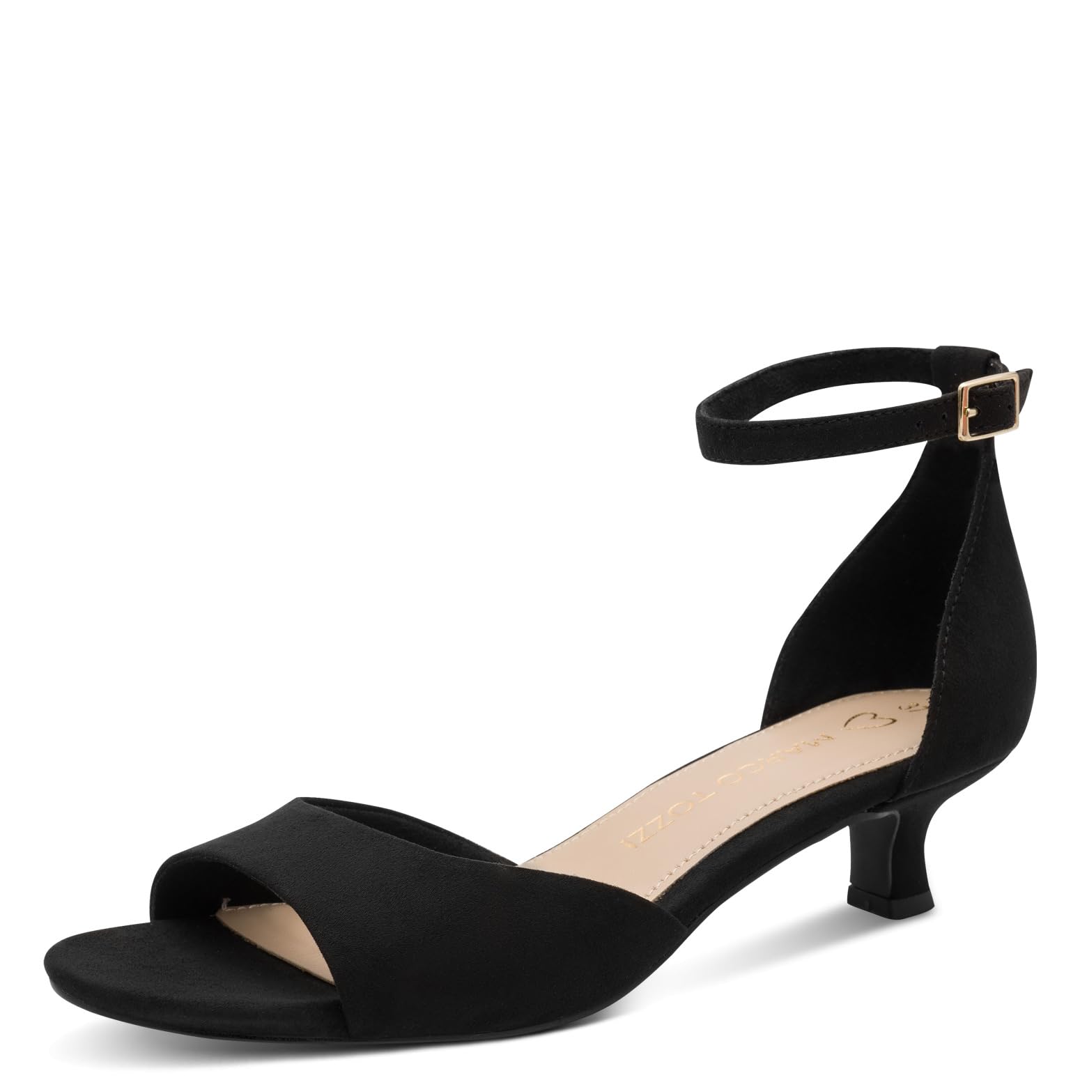 MARCO TOZZI women's sandal soft Feel Me footbed stylish, black (BLACK), 4.5 UK