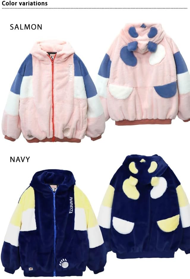 (パンディエスタ)PANDIESTA 逆さパンダ切替フェイクファーパーカー(595201)