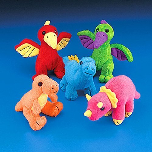 Fun Express Plush Dinosaur Assortment (1 Dozen), Model: FNEIN-6/910, Toys & Play