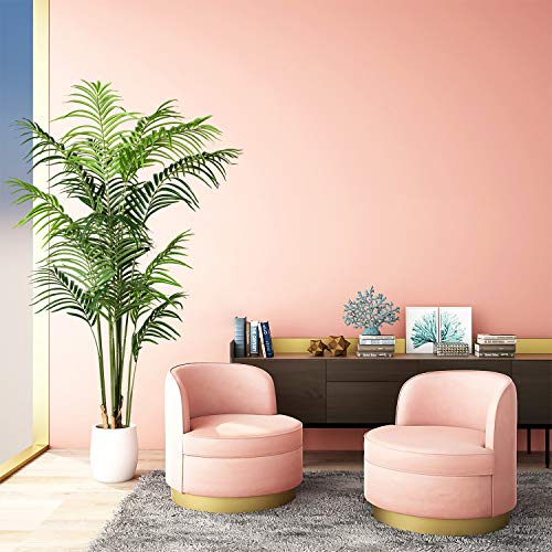 Artiflr 2Pack 5.5 Feet Artificial Areca Palm Plant Fake Palm Tree with 15 Detachable Trunks Faux Tropical Plant Tree for Indoor Outdoor Modern Decoration in Pot for Home Office Perfect Housewarming - Thumbnail 5