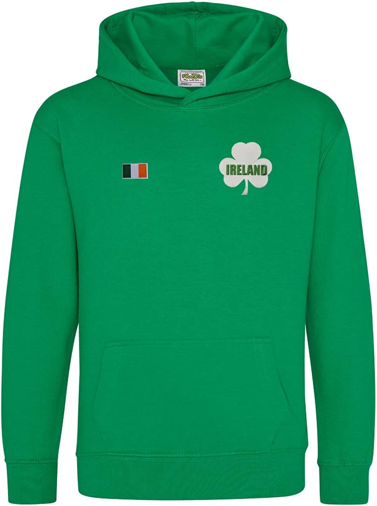 Super Lemon Ireland Rugby Hoodie for Kids - Retro Vintage Green Unisex Design for Boys & Girls | Perfect for Irish Rugby Fans | Ideal for 6 Nations & World Cup