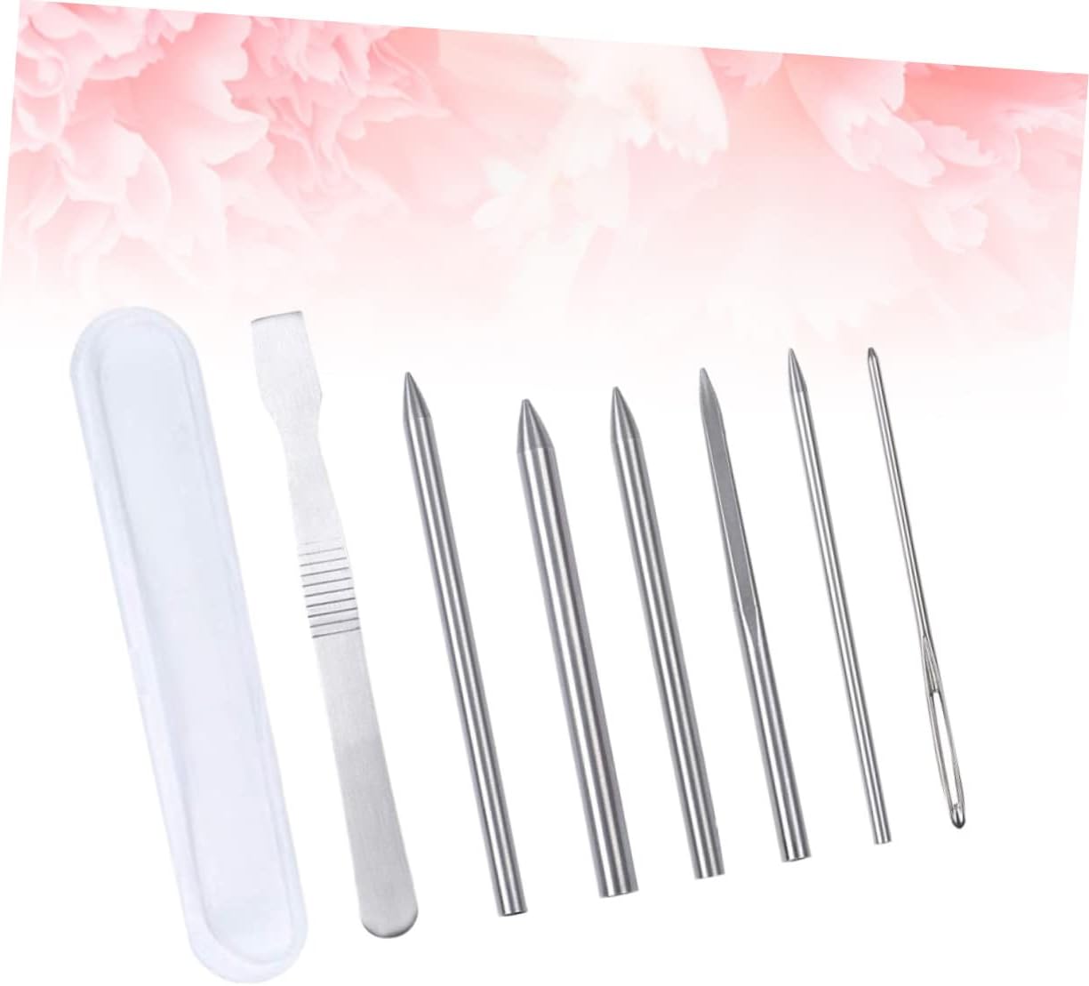 CORHAD 7 in 1 Lacing Needle Set Weave Needle Thread for Cord Knotting Craft Tool