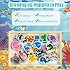 Vicloon Juguetes de Juego de Pesca, 19pcs Juegos Magnéticos de Pesca de Madera, Juego de Pesca Magnético, Educativo Juguete Preescolares Cumpleaños Navidad Regalos Infantiles Pascua de Resurrección #5