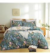 Parure De Lit Bio 100% Coton - Aspect Froissé Lin - GOTS - Vert Sauge - Tailles Multiples (200x220 Cm, 240x240 Cm...)