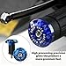 Norkmdi 2PCS Car Motorcycle Bar End Plug, Aluminum Alloy Motorbike Handlebar Grip End Caps, Motorbicycle Handlebar Expanding Locking Plug, Universal for Mountain Scooters Dirt Bike (Blue)